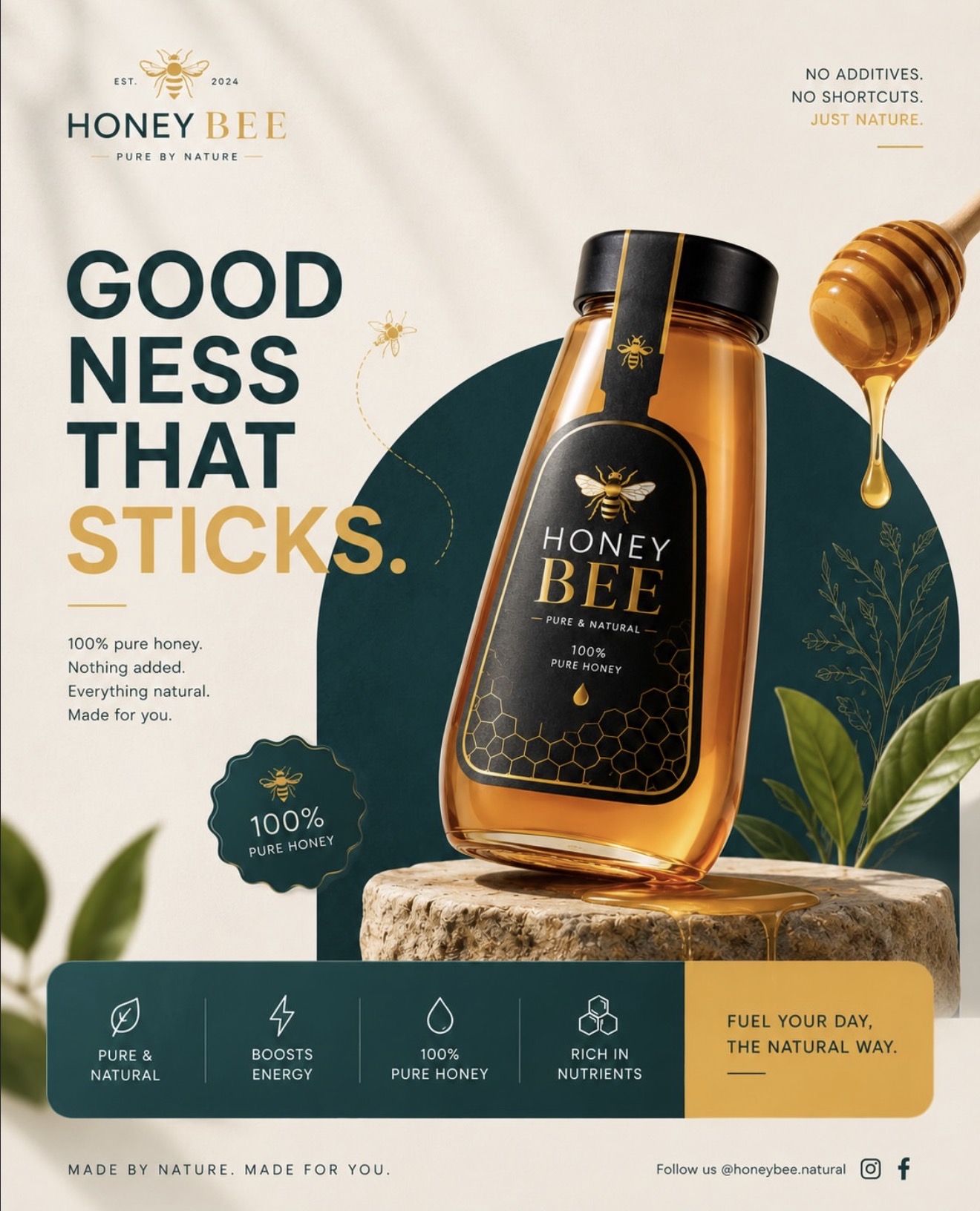 Honey Bee — Goodness that sticks